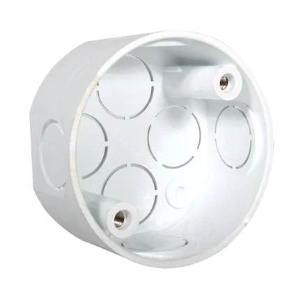 Eurolux EA129 PVC Box 8 Way 20mm Knock Out Single Pack · White
