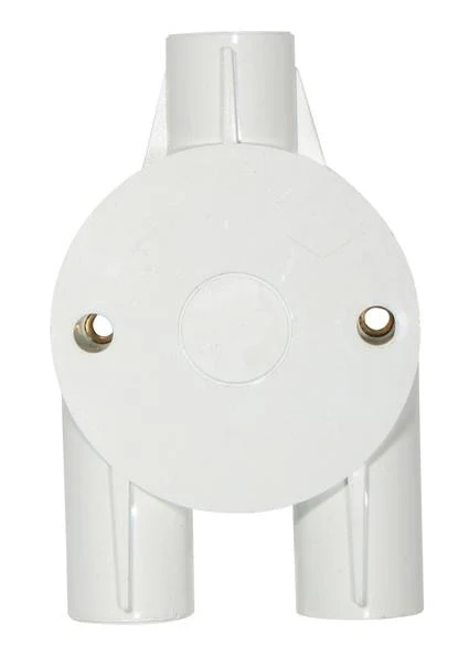 Eurolux EA132 PVC Box 3 Way 20mm Y Single Pack · White