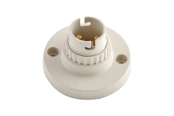 Eurolux EA177W B22 White Nylon Batten Lamp Holder