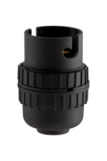 Eurolux EA179B B22 Black Nylon 10mm Back Entry 2A 250V~100W