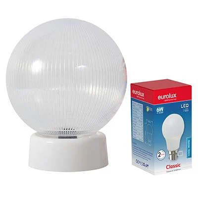 Eurolux EA233LED Budget Light Clear + Gallery 160mm + LED Lamp