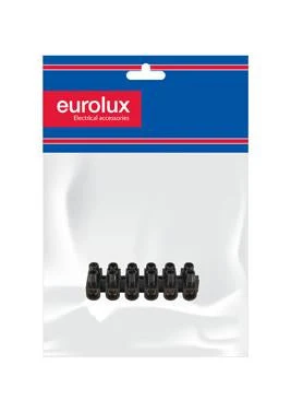 Eurolux EA66 Connector Strip 30Amp Black 12 Way