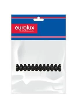 Eurolux EA67 Connector Strip 5Amp Black 12 Way