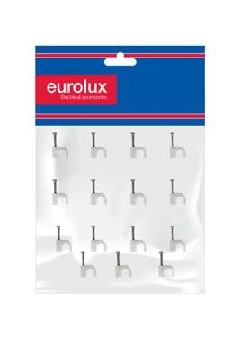 Eurolux EA74 Cable Clips Round 6.0mm Pack of 100 Loose · 6mm