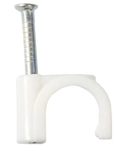 Eurolux EA76 Cable Clips Round 8.0mm Pack of 100 Loose · 8mm