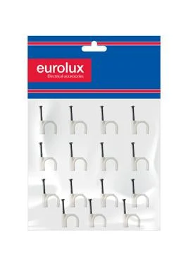 Eurolux EA79 Cable Clips Round 12.0mm Pack of 100 Loose · 12mm