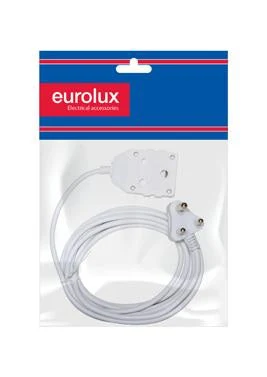 Eurolux EE2 Extension Cord White 1.00mm 5m Double · 10A