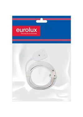 Eurolux EE3 Extension Cord White 1.00mm 10m Double · 10A