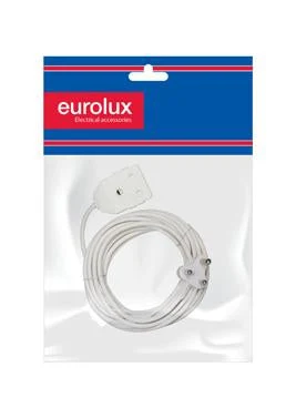 Eurolux EE5 Extension Cord White 1.50mm 10m Double · 16A