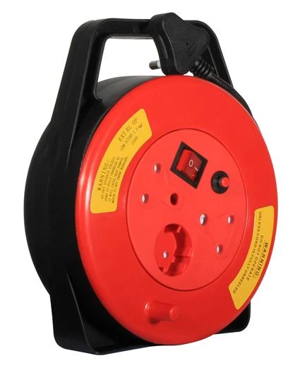 Eurolux EE7 Closed Extension Cable Reel 10m 1.00mm · Black & Red