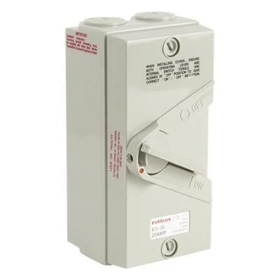 Eurolux EI3-20 Waterproof Isolator 20A 3 Pole IP66