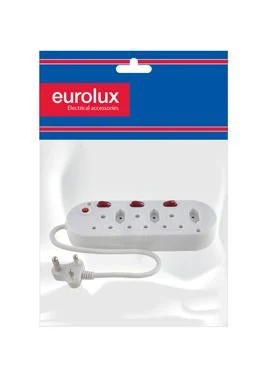 Eurolux EM7 Multi Plug SGA 6 Way 3x16A 3x5A Switch Illuminated