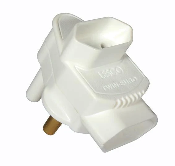 Eurolux EP10 Euro Adaptor 2x5A Twin Top & Botton Entry