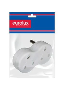 Eurolux EP1PP Adaptor 2 x 16A Plug in H/C & Bag PP