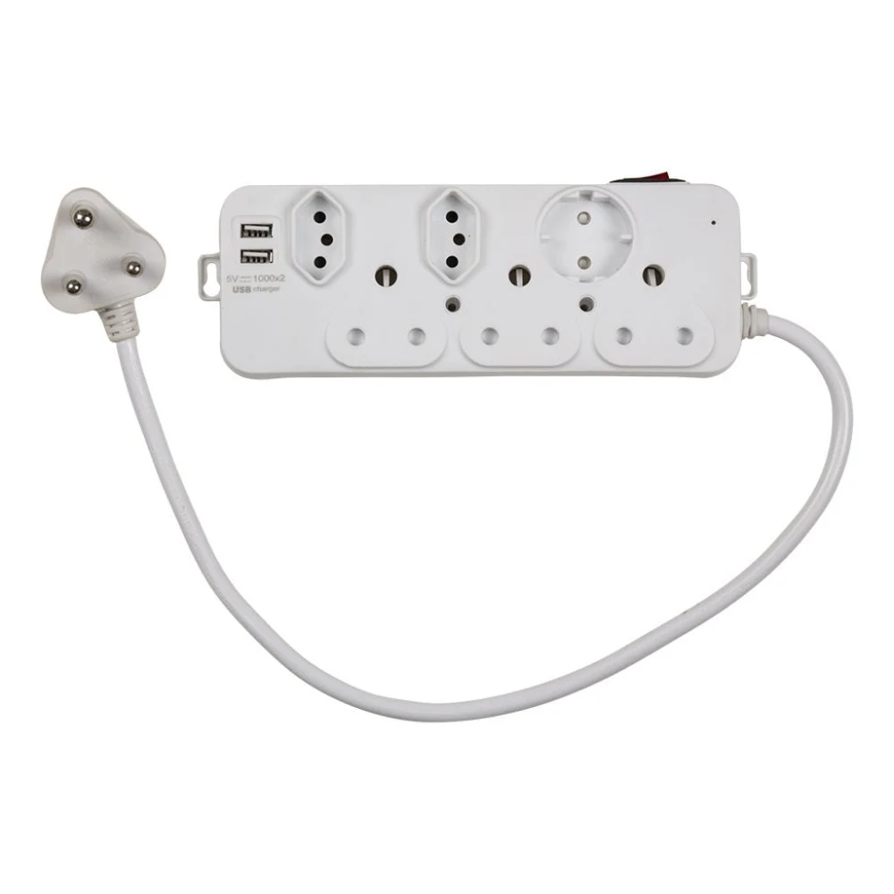 Eurolux EP62USB 6 Way Multi Plug Normal USB 1 Eurolux EP62USB 6 Way Multi Plug Normal USB