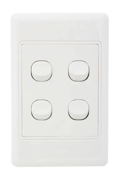 Eurolux ES7 Switch 4 Lever 1 Way Complete