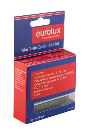 Eurolux EX61RB Cable Joint Kit 1–2.5mm² Black