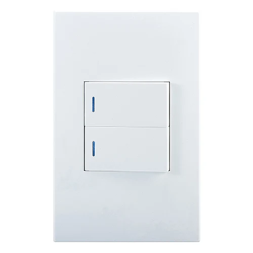 Eurolux RES49 Horizon Modern 2L1W Switch White