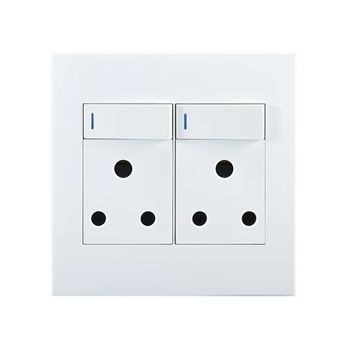 Eurolux RES56 Horizon Modern Double Socket 16A White