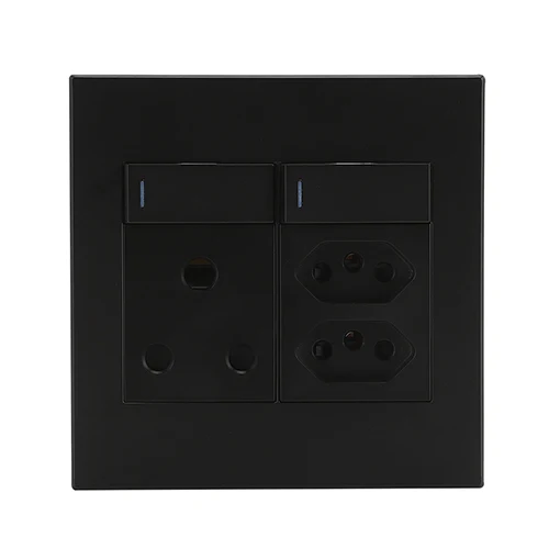 Eurolux RES59 Horizon Modern Single Socket+2 x Euro Black