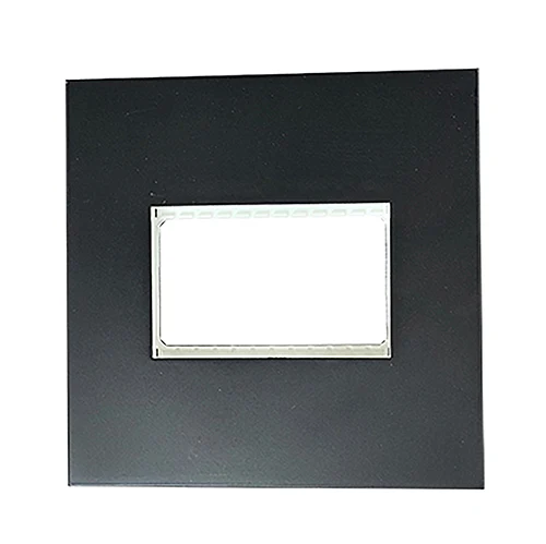 Eurolux RES63 Horizon Modern Single Socket Grid Black