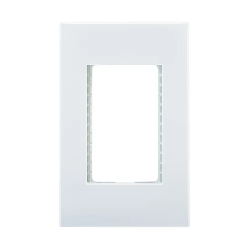Eurolux RES71 Horizon Modern 3 Lever Grid Plate White
