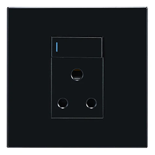 Eurolux RES81 Horizon Modern Single Socket16a BLK 4X4