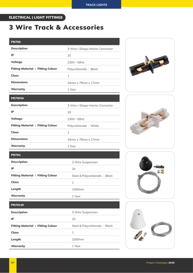 Radiant PR791W 3-Wire Suspension · Black