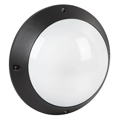 Radiant RB171B Round Plain Bulkhead Black 2xE27
