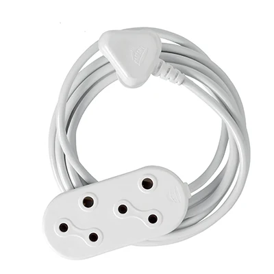Radiant RE284 Cord Extension 5m 10Amp Double Socket Prepacked (EE2) · White