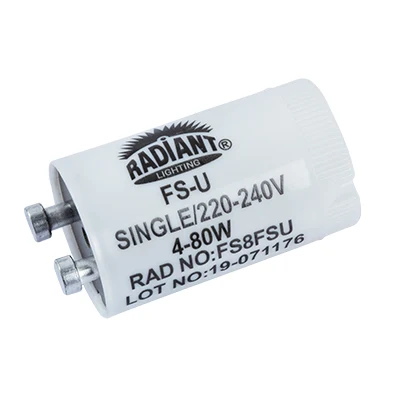 Radiant RE303 Fluorescent Starter FS-U 4-80W 220-240V