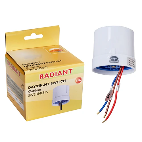 Radiant RE356 Day/Night Switch 15Amp Outdoor White & Blue
