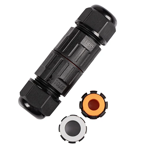 Radiant RE561 IP68 Connector LV Cable Joint 2.5mm Screw it large · Black