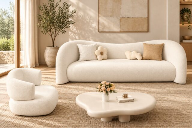 Moon Sofa + Nordic Armchair