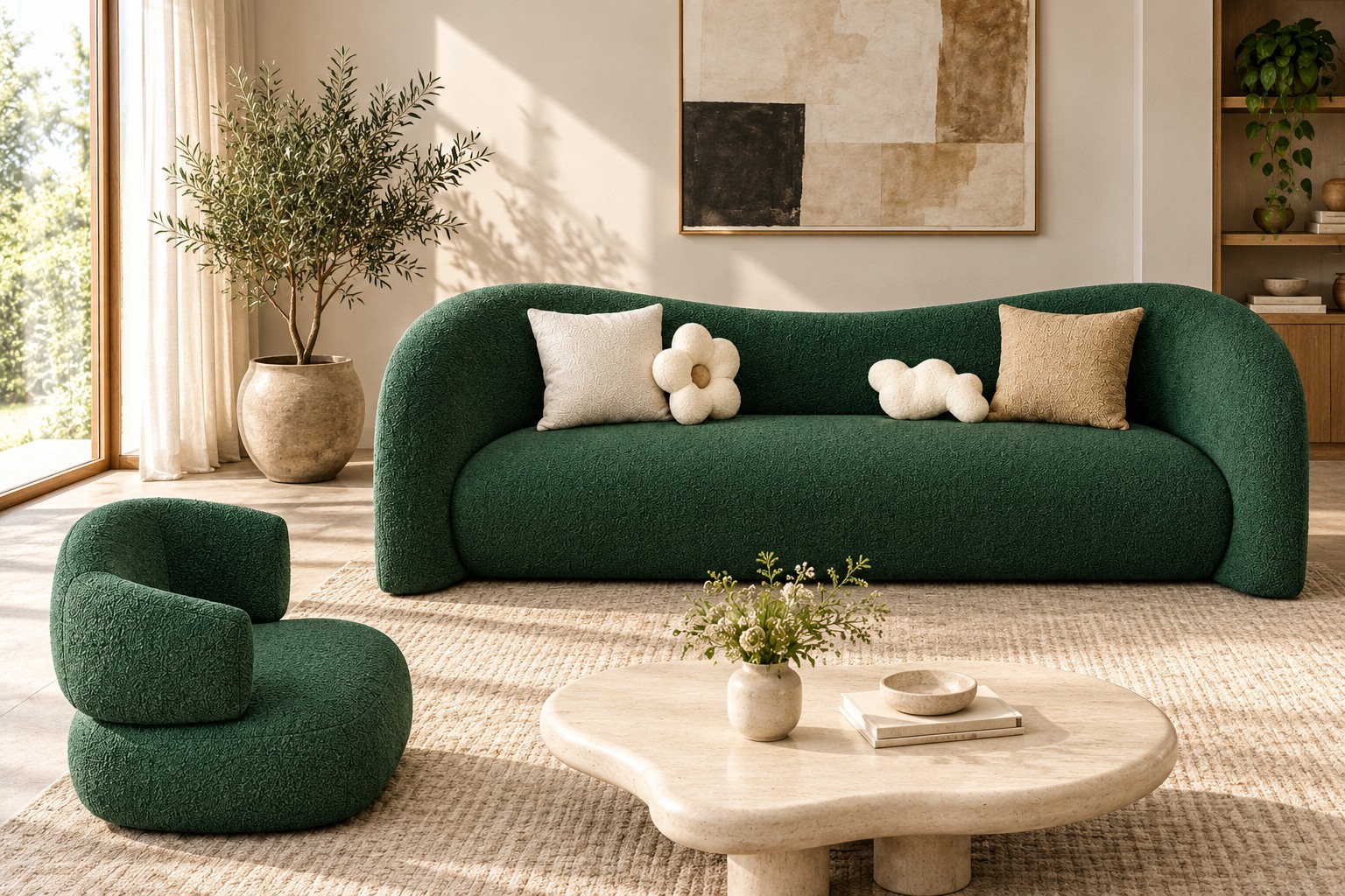 Moon Sofa + Nordic Armchair 3 Moon Sofa + Nordic Armchair - Image 3
