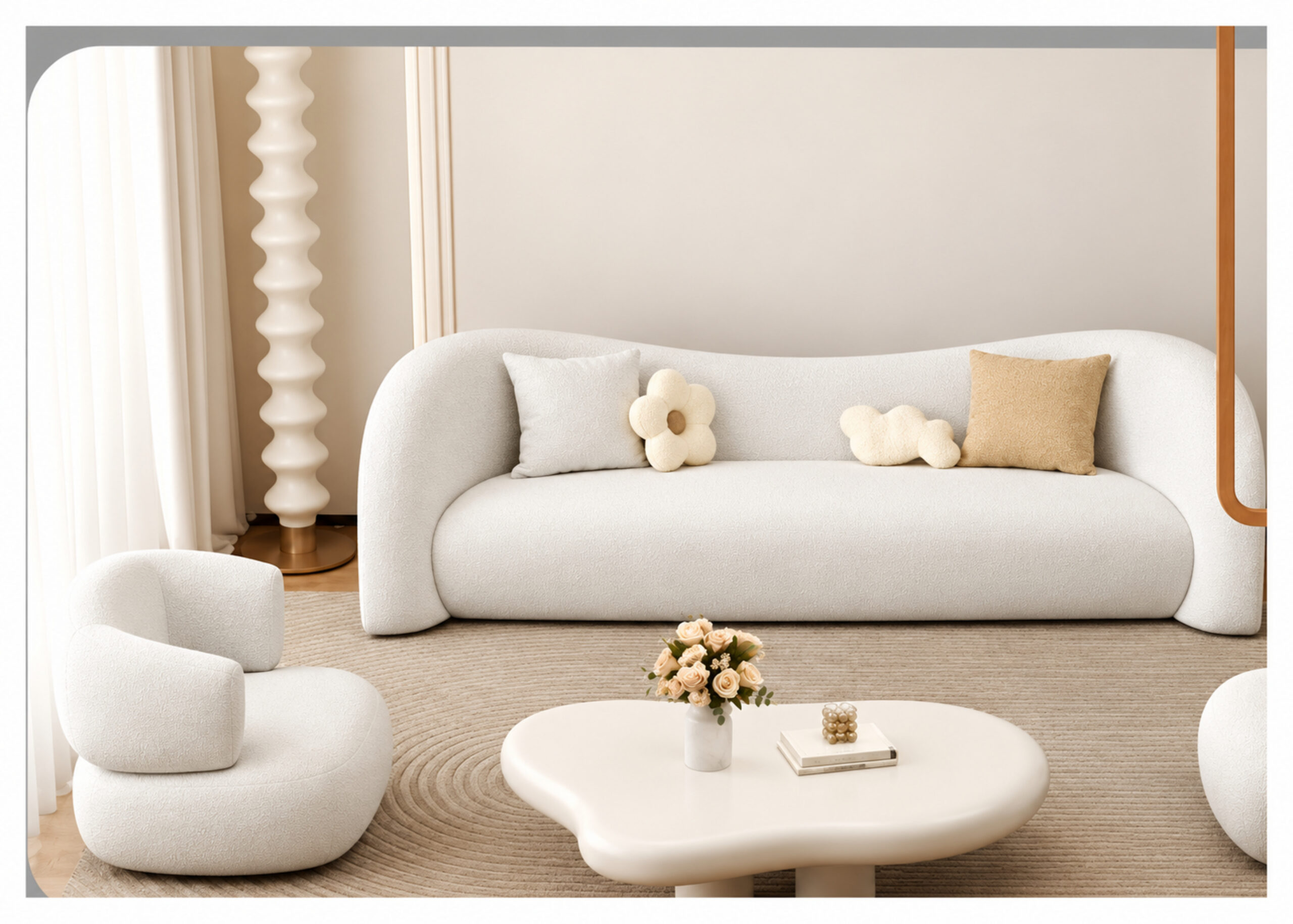 Moon Sofa + Nordic Armchair 4 Moon Sofa + Nordic Armchair - Image 4