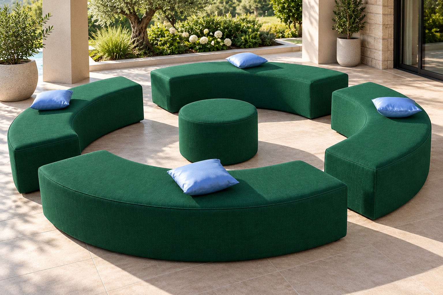 Curved outdoor conversation set 3 Curved outdoor conversation set - Image 3