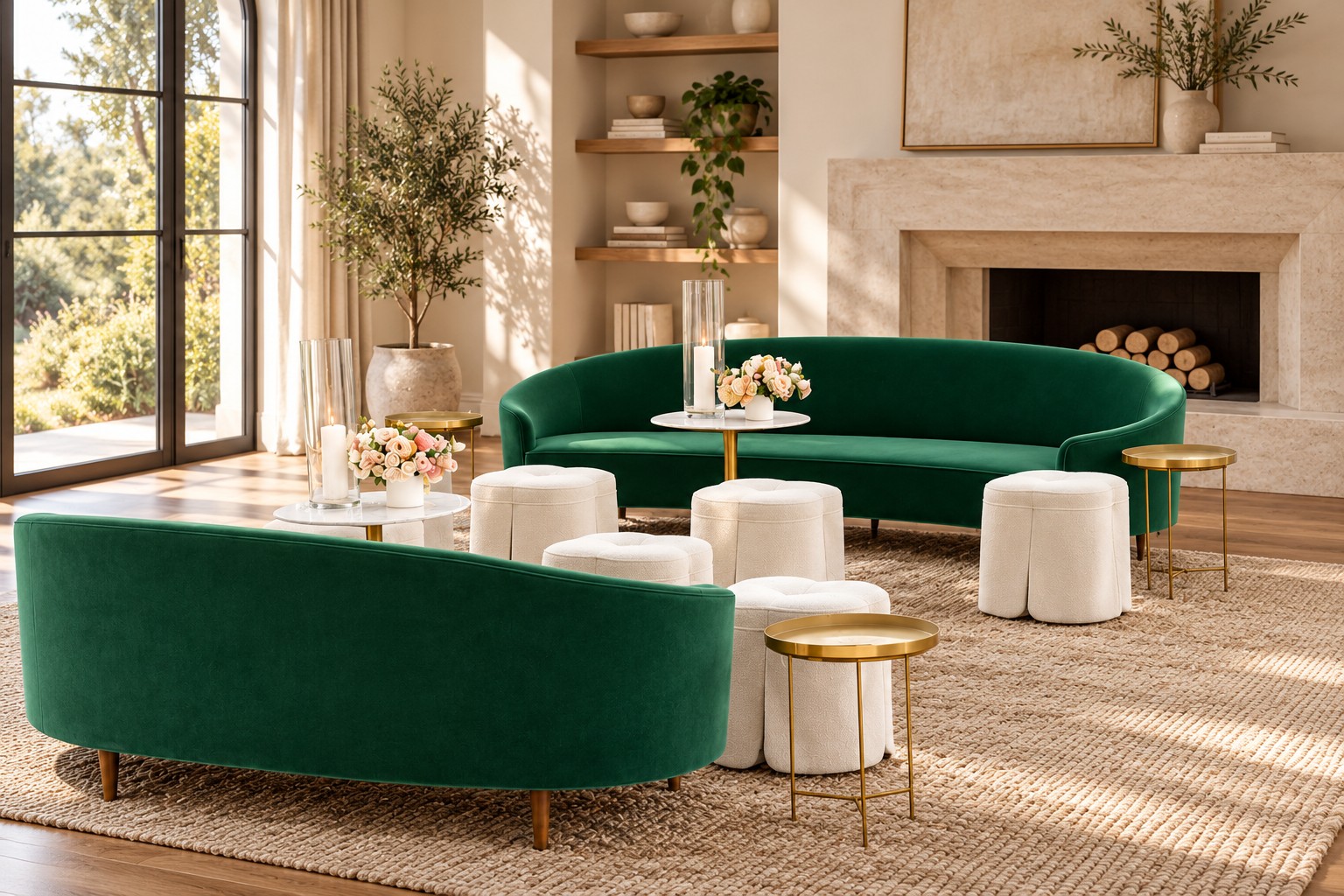 Blush curved lounge 3 Blush curved lounge - Image 3