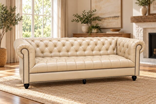 Classic Chesterfield sofa